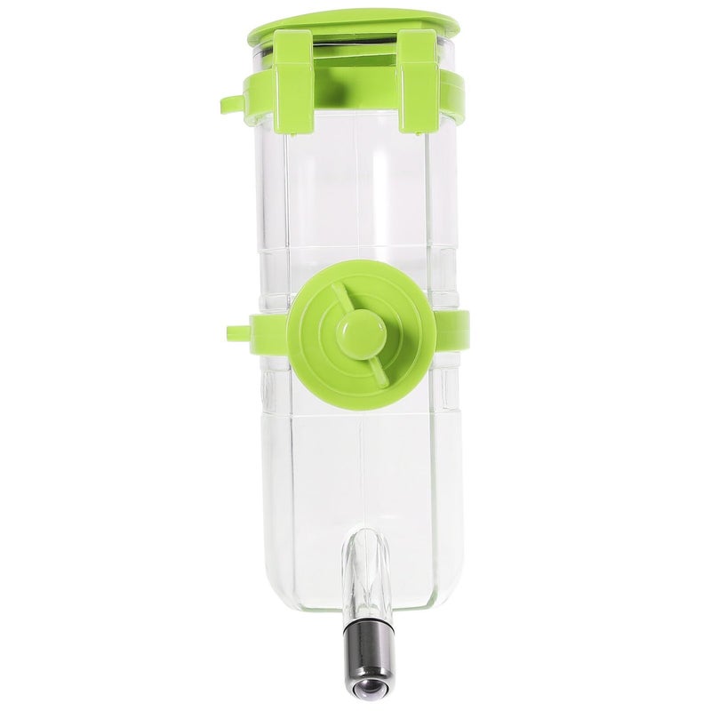 Green Leakproof Hanging Pet Water Bottle Dispenser For Small Dogs Cats Cage Mountable - Image 1