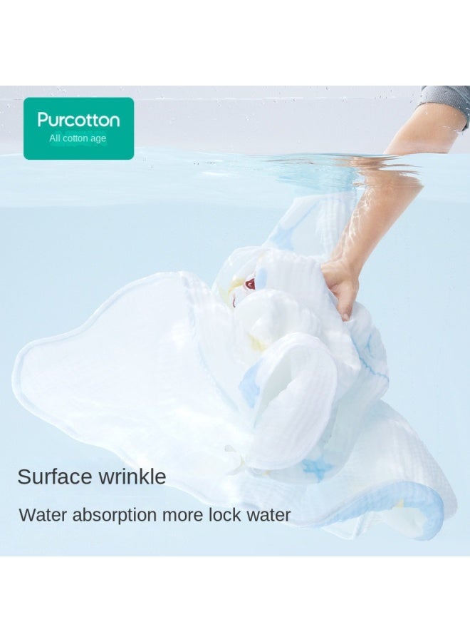purcotton Layer Thick】100% Baby Washcloth Gauze Towel, Soft And Absorbent Bathing Swaddle Blanket For Infants And Toddlers - Image 4