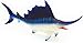 Gemini&Genius GeminiGenius Sea Animal Sailfish Action Figure Soft Rubber 17 Swimming Pool Bathtub Toys Realistic Ocean Animals Swordfish Educational and Role Play Toys for Kids and Collectors Blue Sailfish - Image 2