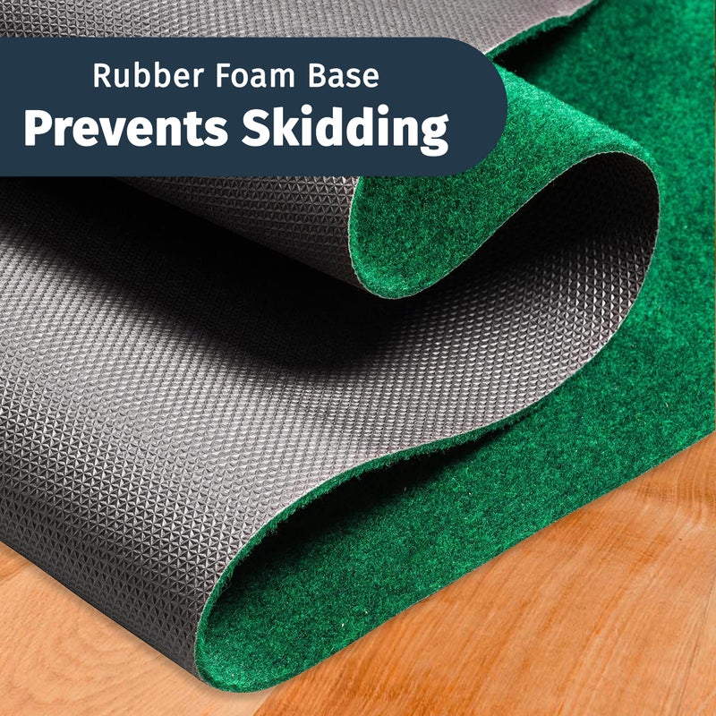 Abco Tech Golf Putting Green Mat - 9ft x 3ft - Putting Mat for Outdoor and Indoor Use - Practice Putting - Includes 3 Yellow Golf Balls - Putting Matt for Indoors, Golf Mat - Golf Training Aid Golf Practice - Image 5