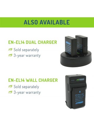 Battery (2-Pack) for Nikon EN-EL14, EN-EL14a and Nikon Coolpix P7000, P7100, P7700, P7800, D3100, D3200, D3300, D5100, D5200, D5300, Df - pzsku/Z73DAA5CB0E6BE1C8ACDFZ/45/_/1687546589/82704af9-b360-4f09-ab88-3f503441fd77