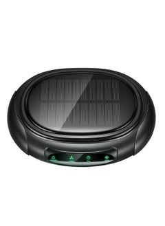 Generic Portable Car Air Purifier with Negative Ion Technology - Quiet Ionic Cleaner for Smokers, Dual Charging via Solar & USB  - Image 1
