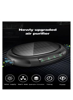 Generic Portable Car Air Purifier with Negative Ion Technology - Quiet Ionic Cleaner for Smokers, Dual Charging via Solar & USB  - Image 2