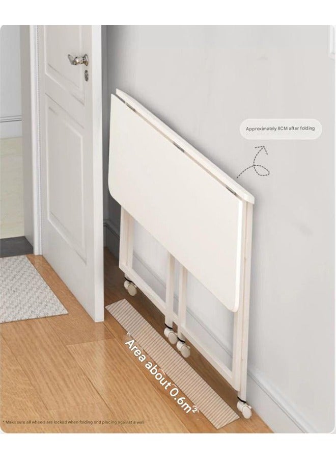 NKX Mobile Foldable Laptop Table Small Standing Desk Rolling Computer table 80*58*75 - Image 4