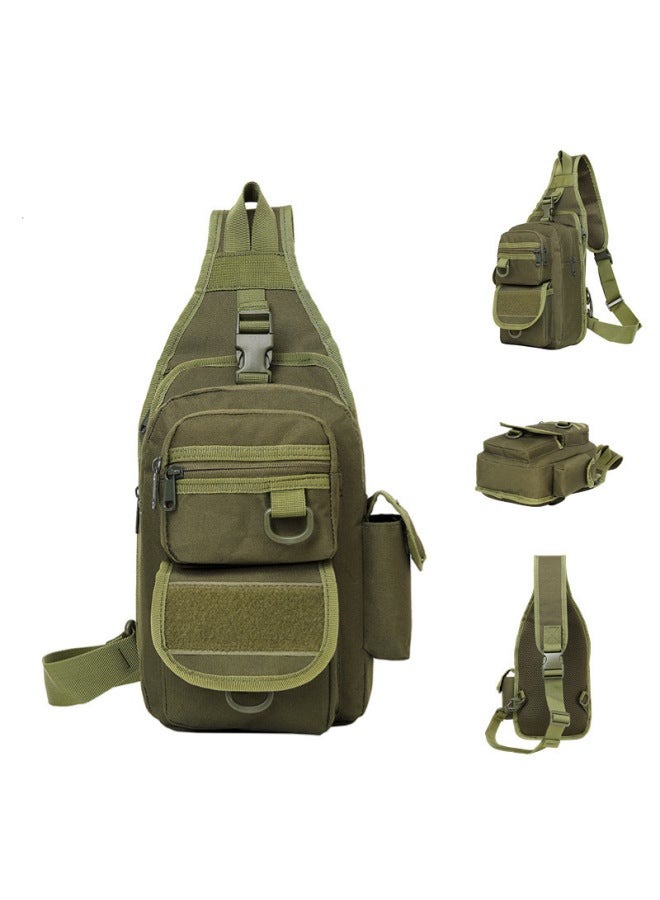Generic Spot Super Saddle Bag Tactical Single Shoulder Double Shoulder Chest Bag Large Saddle Bag Waterproof Oxford Cloth Camo Photography Crossbody Bag-Color:Mud-Capacity:Below 10L  - Image 2