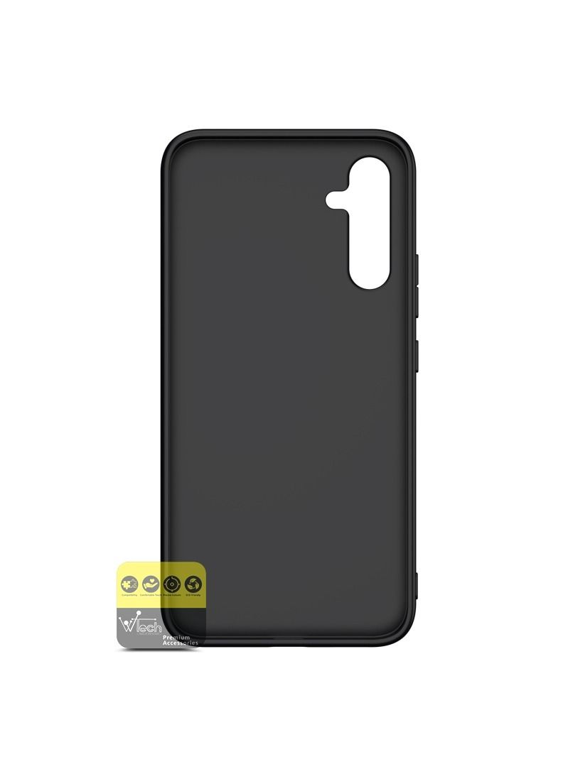 دبليو تيك جراب TPU مصنوع من نسيج صلب خلفي صلب لهاتف Samsung Galaxy A54 5G 2023 بني - Image 2