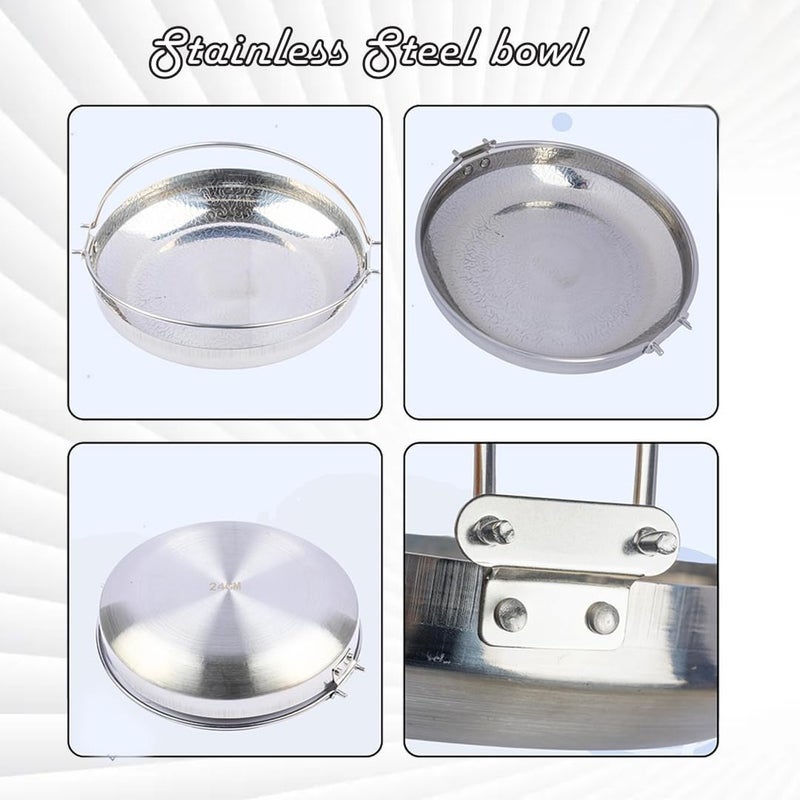 Yopple Yopple Stainless Steel Steamer Basket Expandable Steam Bowl with Handle NonStick MultiSize Fit Veggies Seafood Food Steaming Tray for Instant Pressure Cookers - Image 2