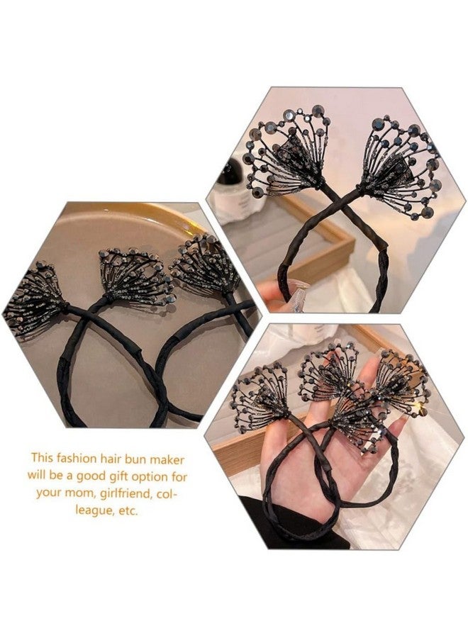 ONISHOMES Elegant Lazy Swan Magic Hair Bun Maker, Wedding Party Hair Accessories Air Styling Hair Bun Clip French Hairstyle Donut Hair Buns Hair Bun Maker Hair Bun Shaper The Lazy Fabric Miss Modeling - Image 2