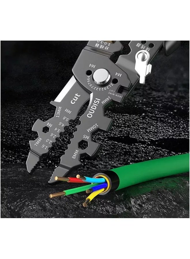 25-in-1 Multifunctional Wire Stripping Pliers – Adjustable Cable Cutter Crimping Tool for Electricians & DIY - Image 2