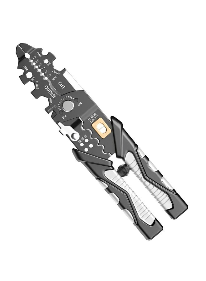 25-in-1 Multifunctional Wire Stripping Pliers – Adjustable Cable Cutter Crimping Tool for Electricians & DIY - Image 1