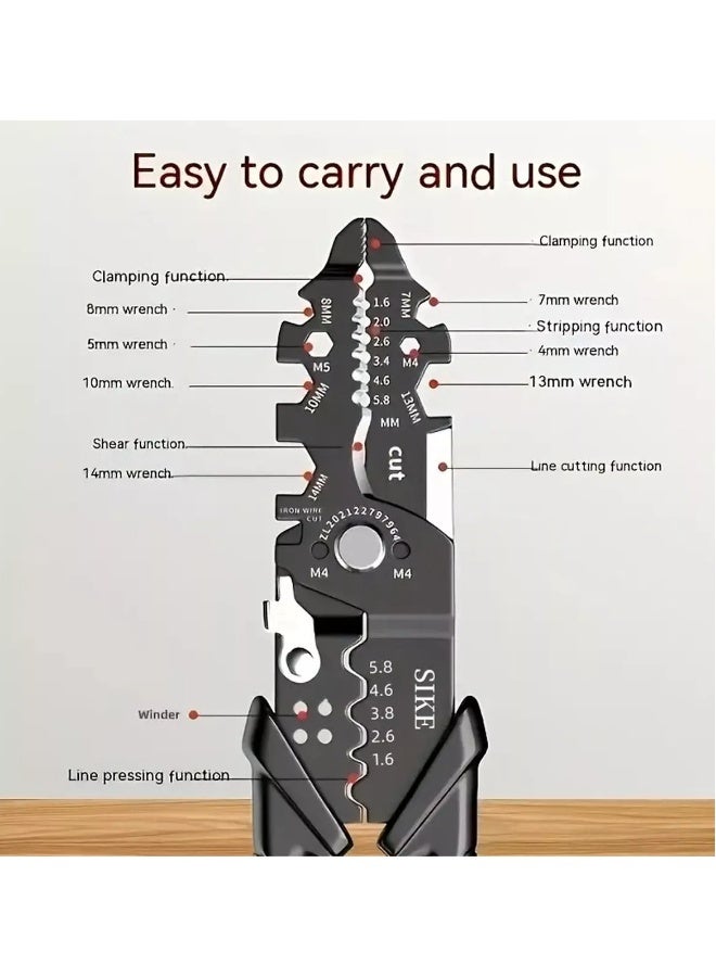 25-in-1 Multifunctional Wire Stripping Pliers – Adjustable Cable Cutter Crimping Tool for Electricians & DIY - Image 3