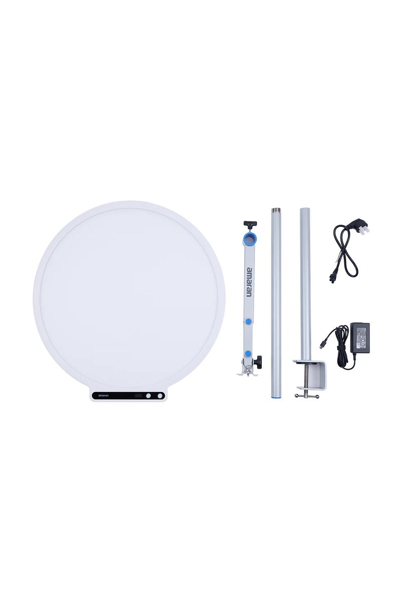 Aputure Amaran Verge Max Kit (White) | All-in-One RGB LED Lighting Solution for Streamers, Creators & Desk Setups | Full Spectrum Color Control with App Integration  - Image 1