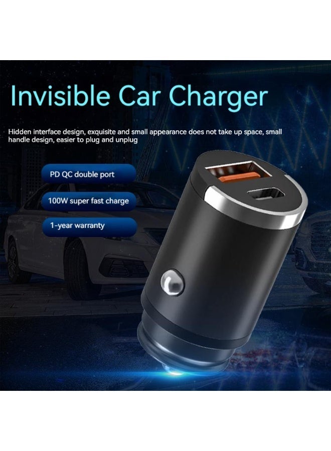 Invisible Car Charger Super Fast Charge Fashion Trend Beautiful 12-24V Cars And Vans Universal - Image 1