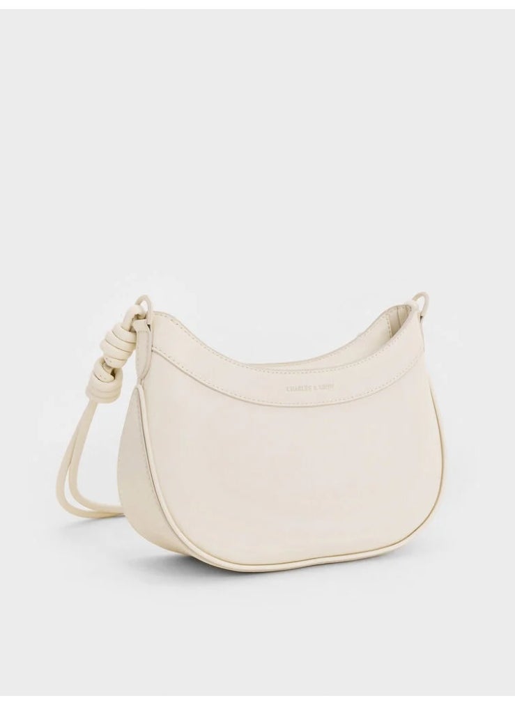 Charles & Keith Sabine Knotted-Strap Curve Shoulder Bag  - Image 3