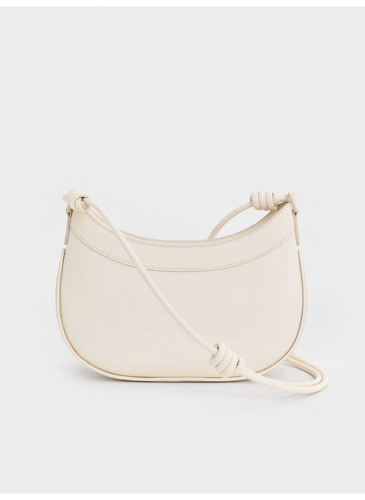 Charles & Keith Sabine Knotted-Strap Curve Shoulder Bag  - Image 5