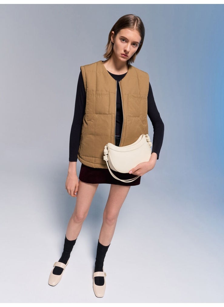 Charles & Keith Sabine Knotted-Strap Curve Shoulder Bag  - Image 4