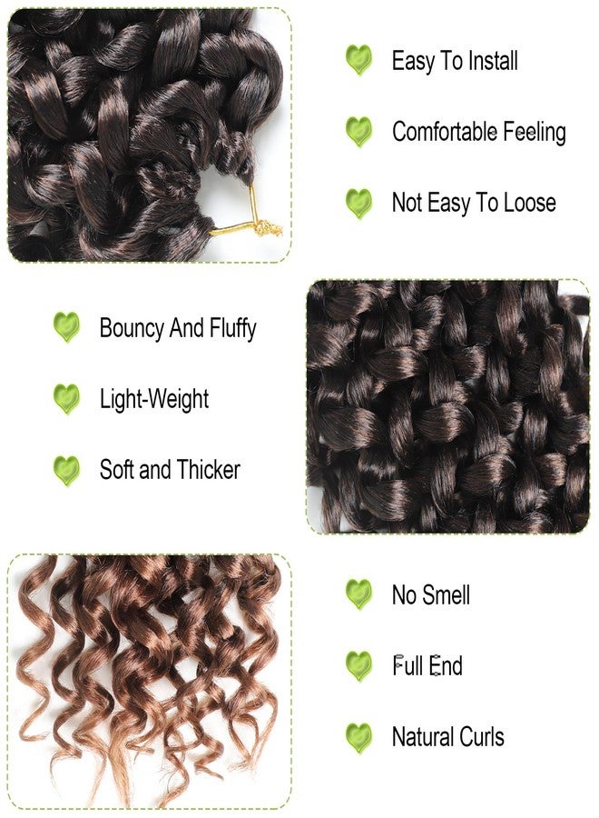 VIOLET 10Inch Gogo Curl Crochet Hair 8Packs Water Wave Crochet Hair Short Beach Curly Crochet Hair for Women Ombre Crochet Hair Extensions(10 Inch, Packs of 8, T30) - Image 5