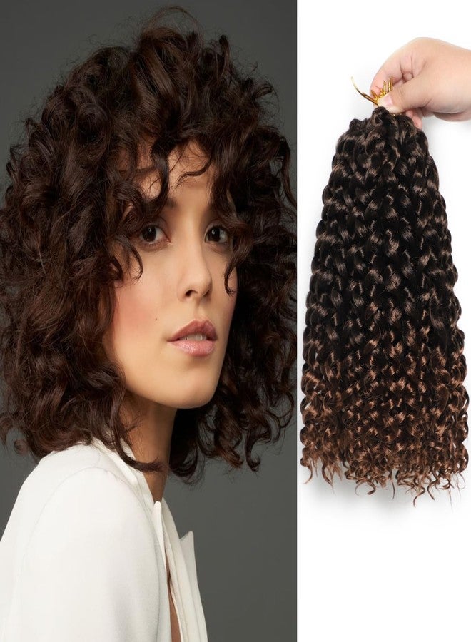 VIOLET 10Inch Gogo Curl Crochet Hair 8Packs Water Wave Crochet Hair Short Beach Curly Crochet Hair for Women Ombre Crochet Hair Extensions(10 Inch, Packs of 8, T30) - Image 1