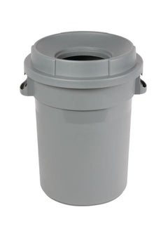 Generic Mobile Round Garbage Bin | Functional Storage & Trash Disposal Container | Durable Plastic | Easily Maneuverable With 360 Degree Swivel Wheels | Suitable For Indoor & Outdoor Settings | 120 Liters 