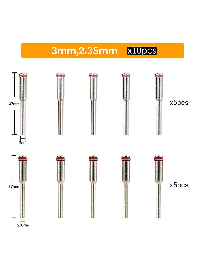 Generic - Rotary Tool Accessories Kit Saw Blade Mandrel Mini Drill Chuck Rotary Dedicated Locator Rotary Tools 0.5-3.2mm Brass Collet Set Keyless Chuck Router Rotary Drill Bit - Image 1