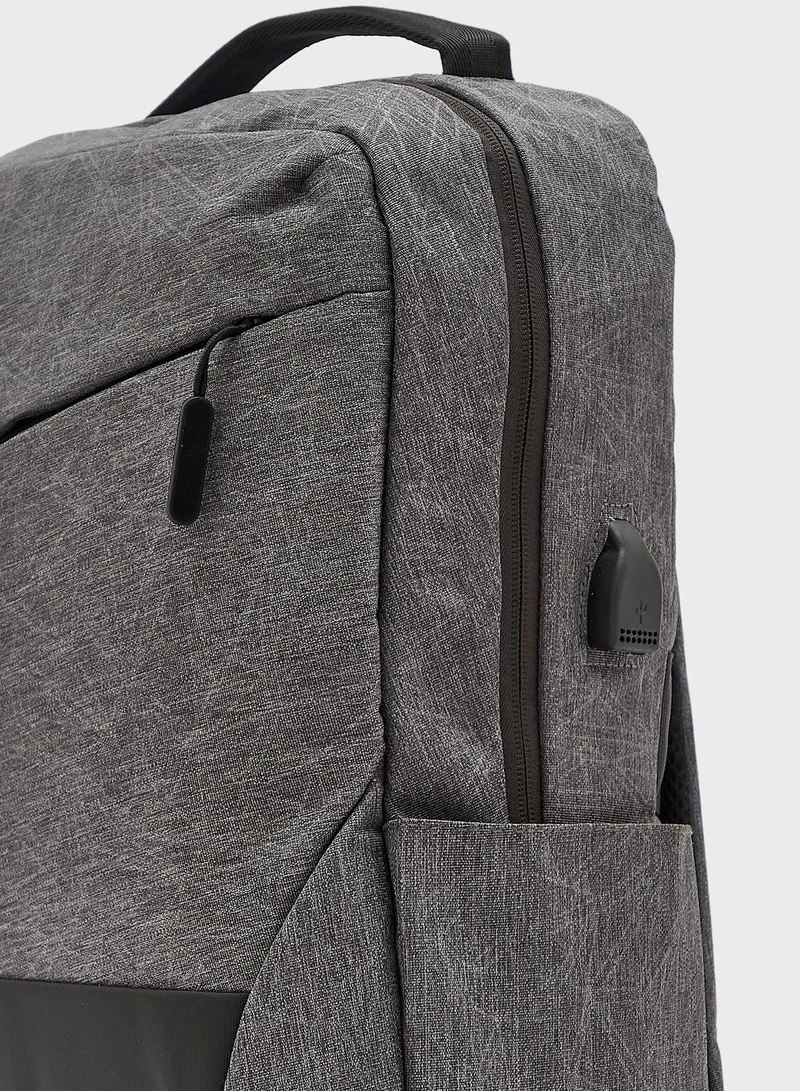 Robert Wood Essential Padded Office Laptop Backpack