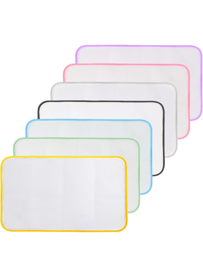 SUNSAR 7pcs Mesh Ironing Cloth, 40 x 60cm Protective Ironing Scorched Mesh, Ironing Heat Resistant Ironing Pad, Ironing Protective Pad to avoid ironing damage and clothes glowing, random color - Image 1