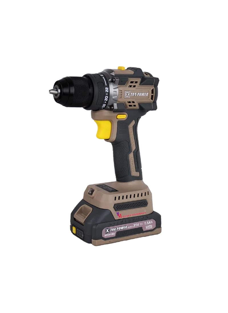 Malfah Enterprises - Malfah Cordless Screwdriver Drill Impact Drill Machine Variable Speed Led Light Multi Function Drill Brushless Drill XPCDM13 - Image 1