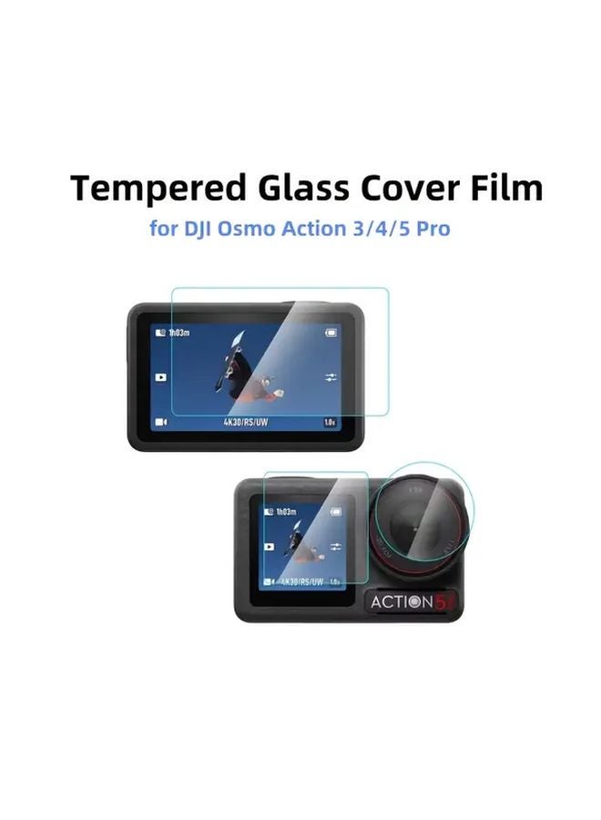 DJI Osmo Action 5 Pro واقي شاشة زجاج مقوى 9H مقاوم للخدش - Image 2
