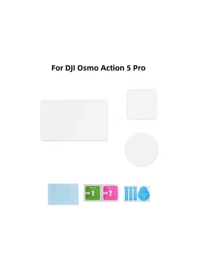 DJI Osmo Action 5 Pro واقي شاشة زجاج مقوى 9H مقاوم للخدش - Image 1