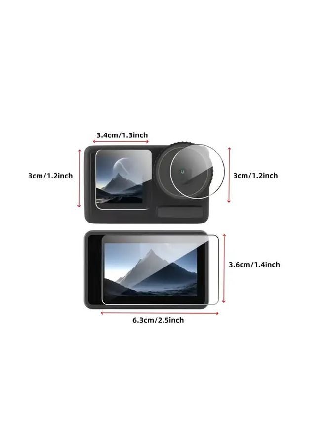 DJI Osmo Action 5 Pro واقي شاشة زجاج مقوى 9H مقاوم للخدش - Image 3