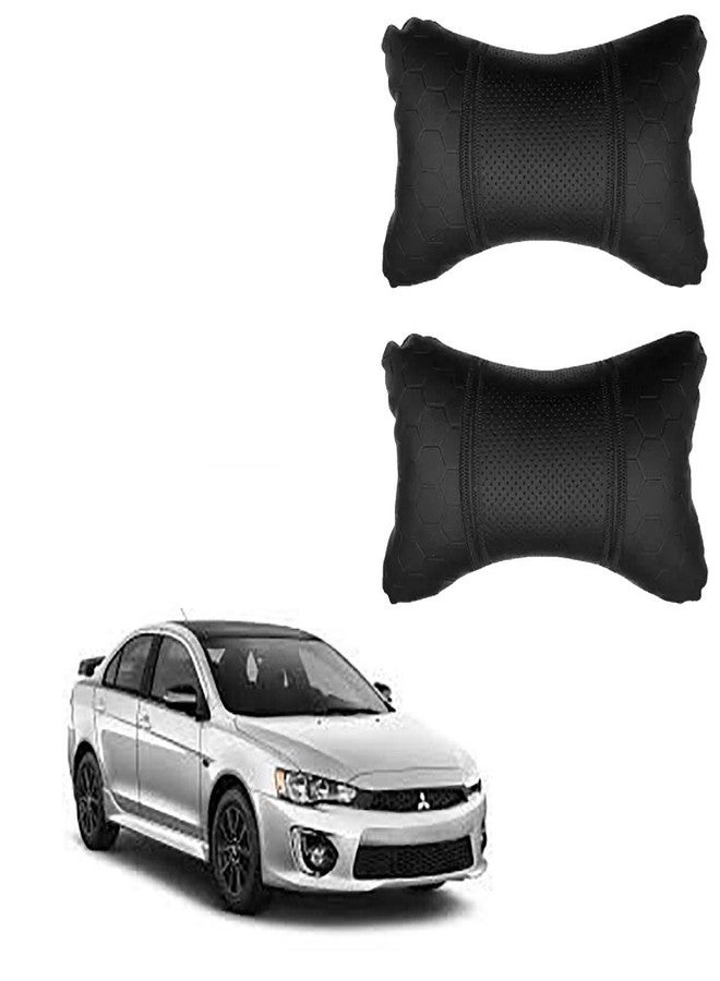 PulGos Black Football Design Car Neck Rest Cushion with Adjustable Straps_1066 - Image 1