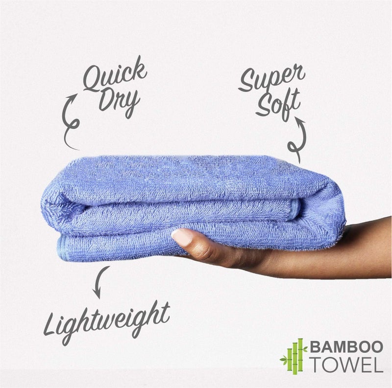 HEELIUM Bamboo Bath Towel | 3X Softer & Quick Drying | 400 GSM -140 X 70 Cm - Image 3