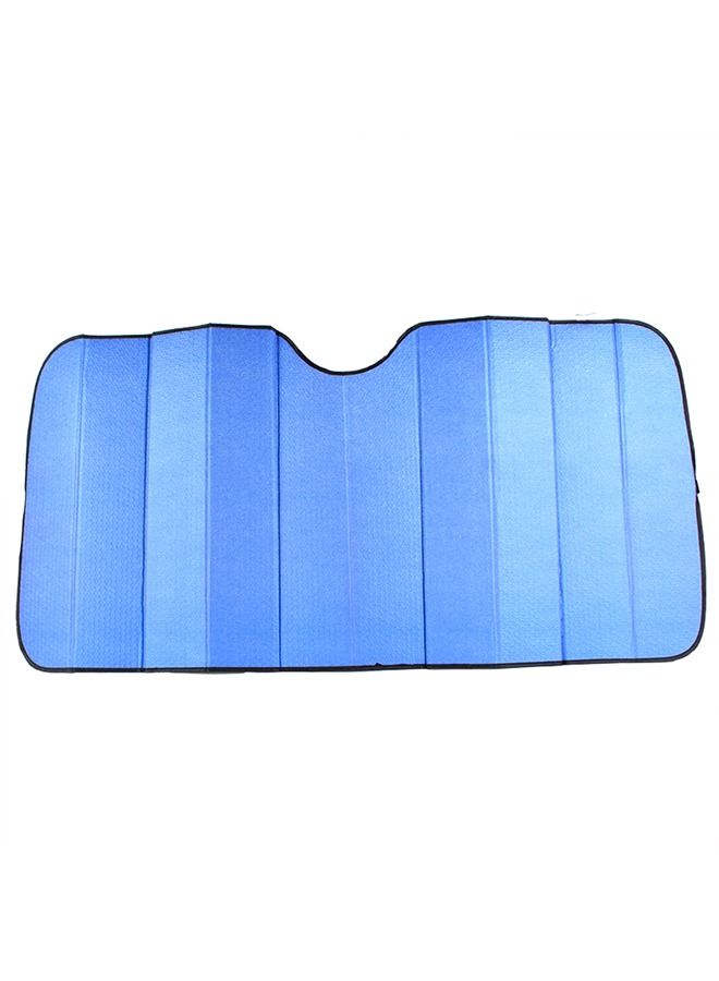 MOB Car Foldable UV Ray Reflector  Windshield Sunshade For Vehicle-Blue 145 X 70 CM Front Window Sun Shade Visor Shield Shade - Image 5