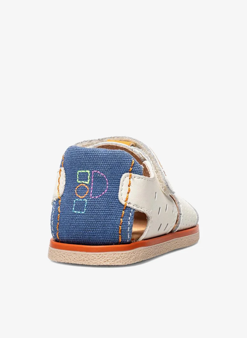 Pablosky Sandals With Hook & Loop Closure, Perforated Design
