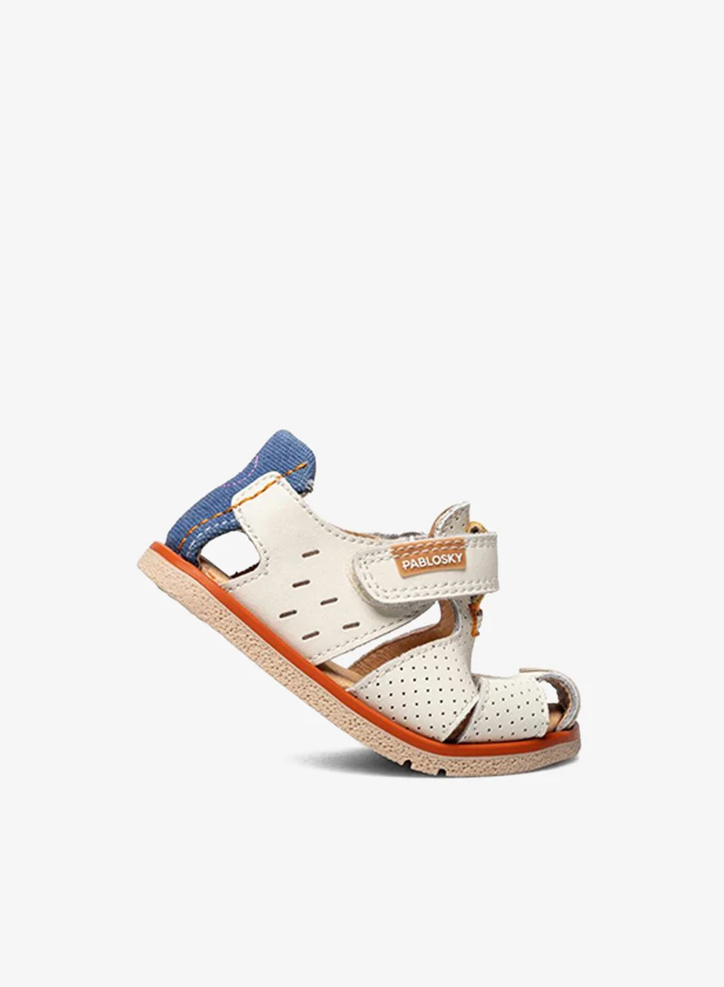 Pablosky Sandals With Hook & Loop Closure, Perforated Design