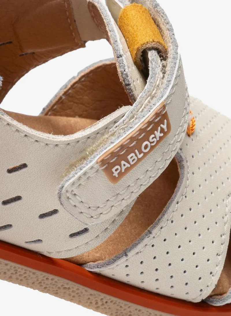 Pablosky Sandals With Hook & Loop Closure, Perforated Design