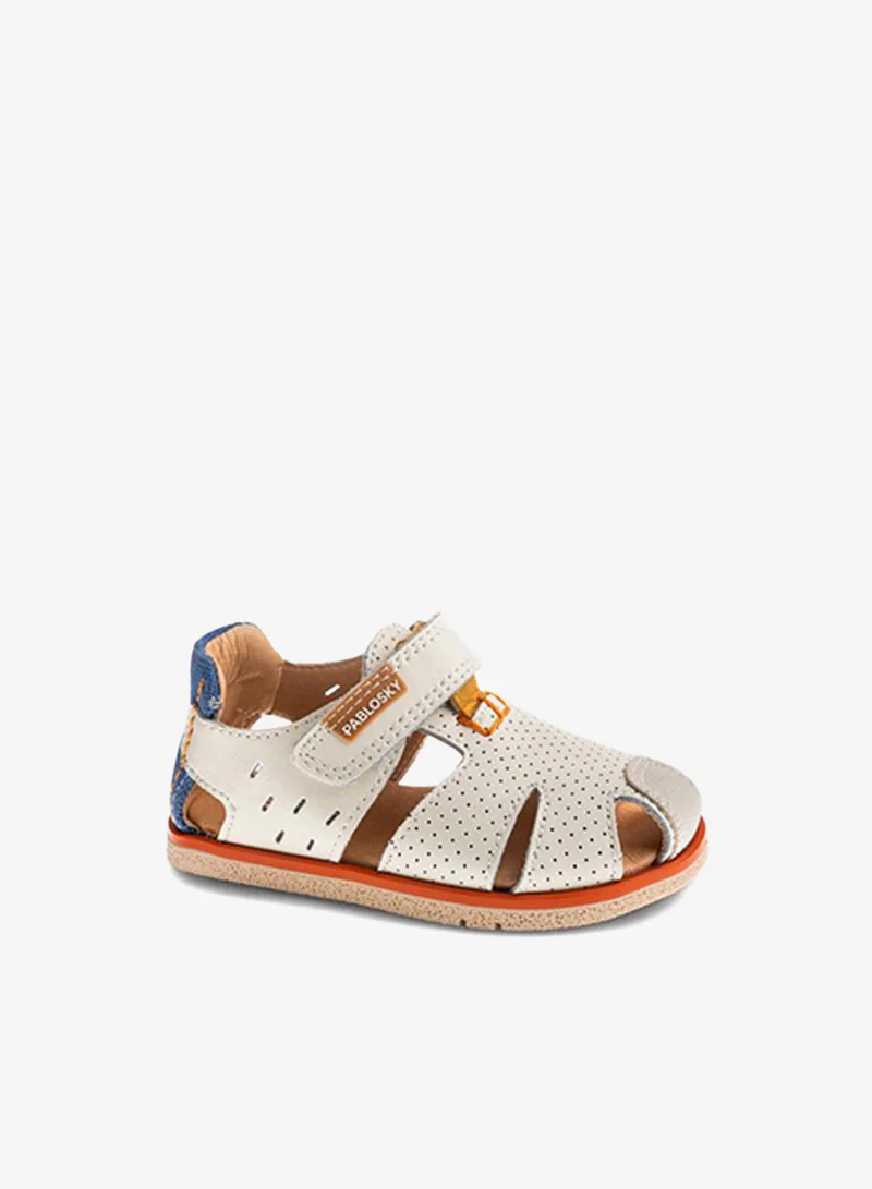 Pablosky Sandals With Hook & Loop Closure, Perforated Design