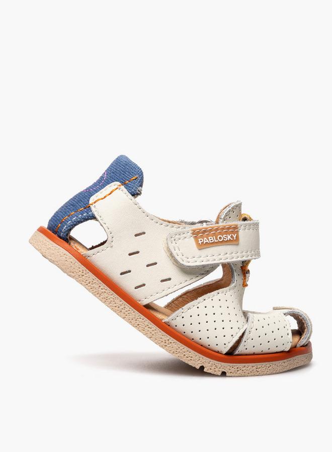 Pablosky Sandals With Hook & Loop Closure, Perforated Design - Image 5