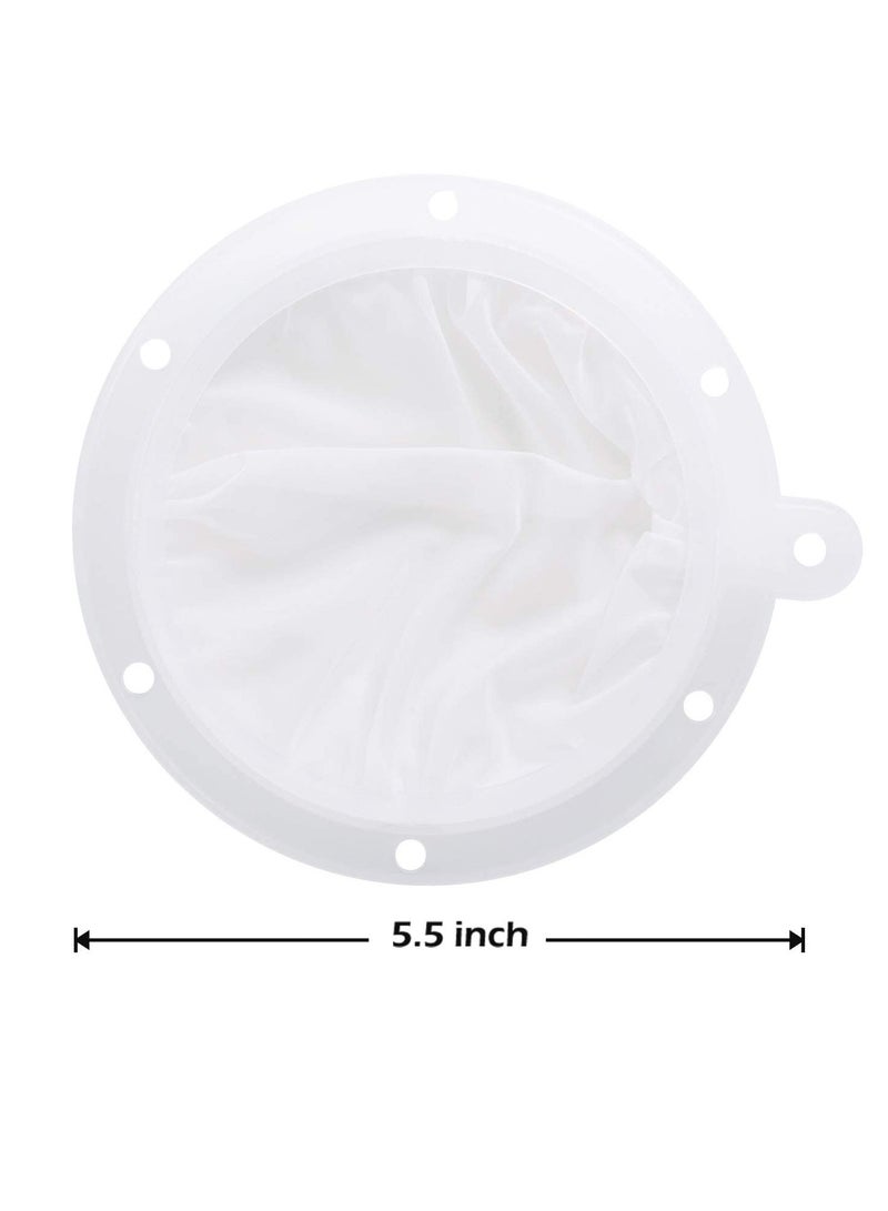 KASTWAVE Mesh Strainer, 200 Mesh Kitchen Food Filter Mesh, Ultra-Fine Nylon Mesh Strainer Plastic Sieve Fine Mesh Filter Spoon Compatible with 5'' Funnels, for Filtering Coffee Juice Oils Soy Milk Yogurt Honey - Image 2