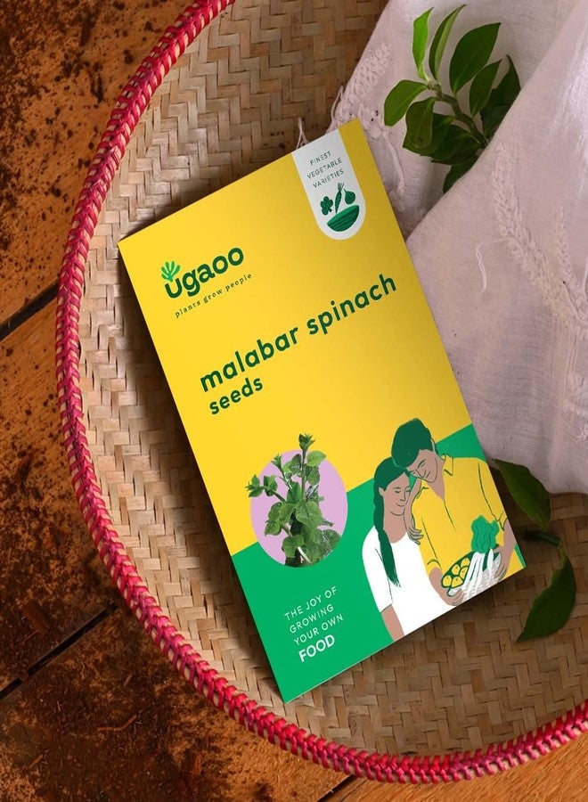 UGAOO Poi Saag or Malabar Spinach Vegetable Seeds (Green, Pack of 8g)
