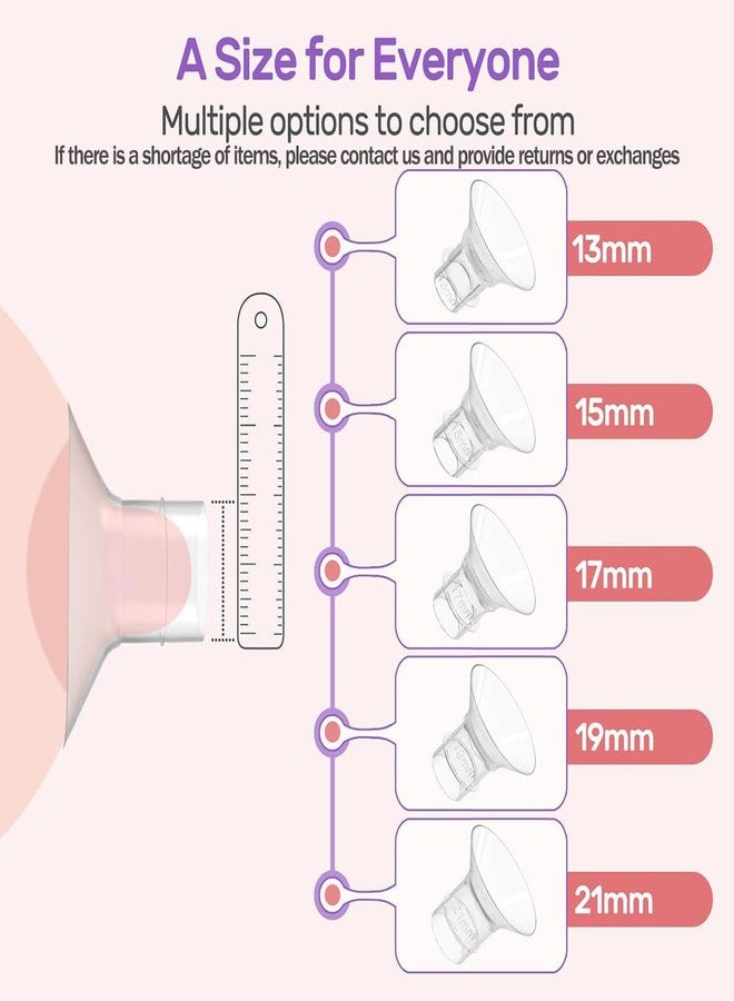 BdelrinQue 7Pcs Flange Insert for Breast Set, Breast Pump Flange Set Whit Brush, Breast Pump for Breastfeeding Accessories for Pregnant Woman or New Moms - Image 4