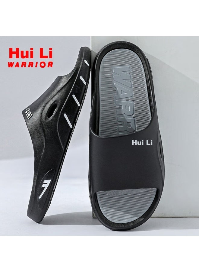 Pull Back Warrior Sports Sandals For Men, Outdoor Beach Wear, Non-slip, Comfortable, Cool Slippers, Hl3a57, Black And Gray, Size 46-47 - Image 4