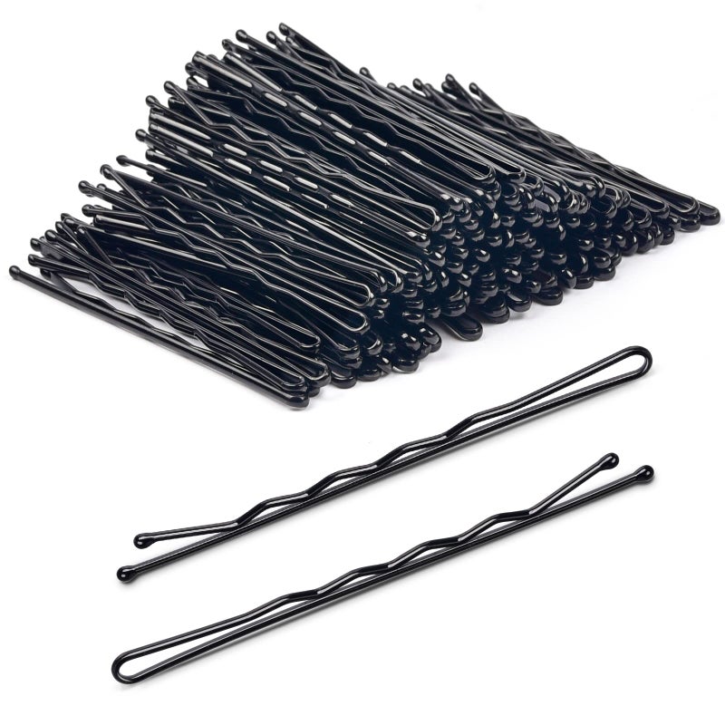 MORGLES 120PCS Jumbo Bobby Hair Pins for Women Girl, Large Black Bobby Pins 2.75Inches with Box - Image 1