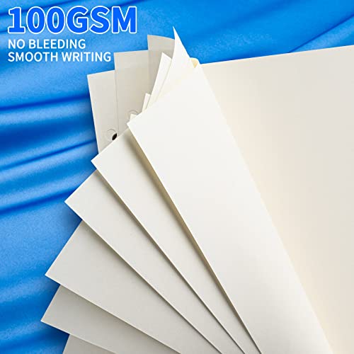 Tofun A5 Refillable Paper, A5 Blank Refill Paper, A5 Binder Refills for 6-Ring Binders Planner Traveller Journal Notebook Dairy,Filler Paper Insert, 80 Sheets 160 Pages, Blank - Image 4