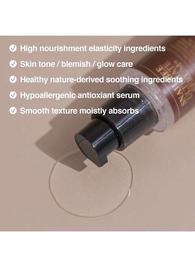 BENTON Snail Bee Ultimate Serum Plus 35ml (1.18 fl.oz.) - Snail Secretion Filtrate, Bee Venom, Tea Tree Leaf Water Contained Skin Nourishing & Soothing Facial Serum for Damaged, Acne-Prone Skin - Image 3