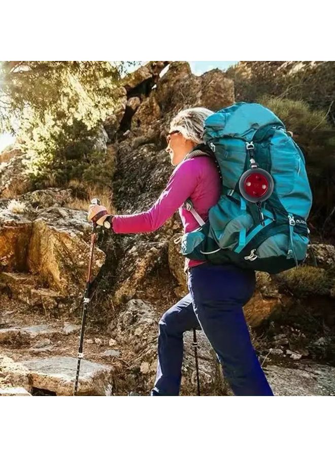 حبال غسيل سفر محمولة باللون الأحمر مقاس 32 قدم مع 20 مشبكًا و10 مثبتات وحقيبة تخزين - Image 5