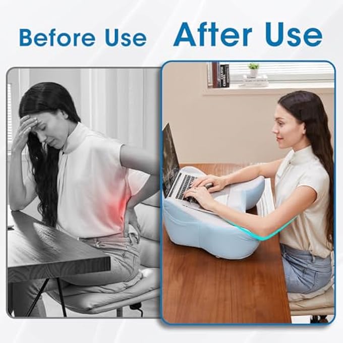 rayihni LAP DESK, LAP DESK FOR LAPTOP WITH CUSHION, LAPTOP DESK, LAPTOP STAND FOR BED, COMPUTER STAND TABLE WORKSTATION FOR BED SOFA COUCH OR TRAVEL - Image 3