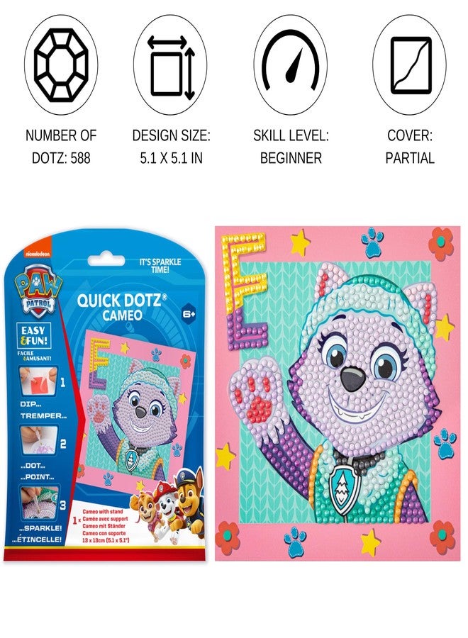 DIAMOND DOTZ Everest Paw Patrol Diamond Painting Kits for Kids - Diamond Art Kits a Relaxing Creative Craft Kit with Dotz Gems 5.1"x5.1" - Image 2