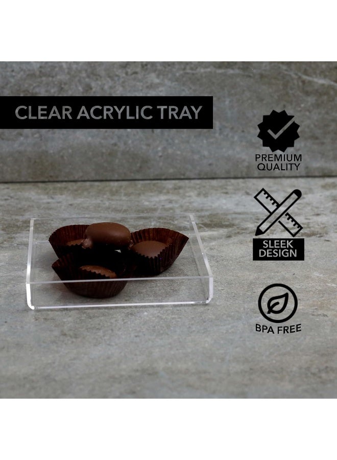 Mirart Clear Acrylic Tray 6 x 6 - Image 2