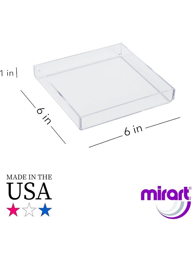 Mirart Clear Acrylic Tray 6 x 6 - Image 3